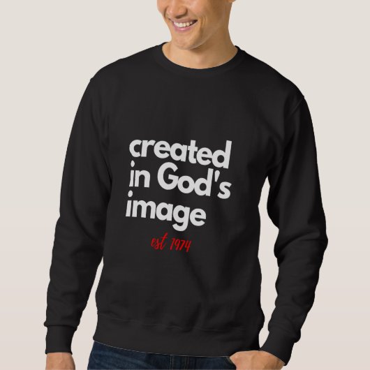 Sweatshirt Citation de la Bible chrétienne créée dans l'image (Devant)