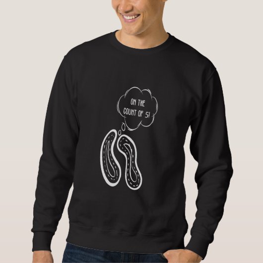 Sweatshirt Citation de la science des bactéries Conception de (Devant)