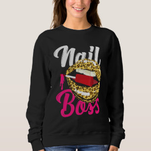 Sweatshirt Citation de la technologie des ongles Travail Unif