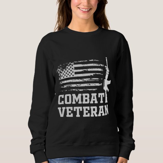 Sweatshirt Citation de l'Armée militaire de combat (Devant)
