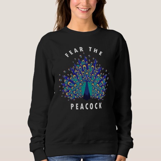 Sweatshirt Citation De Peacocks Colorful Peacocks (Devant)