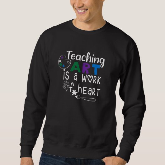 Sweatshirt Citation de professeur amusant L'enseignement est (Devant)