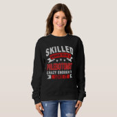 Sweatshirt Citation de Profession Amusante Phlebotomiste comp (Devant entier)