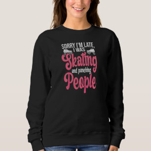 Sweatshirt Citation de Roller Derby pour une fille de Roller 