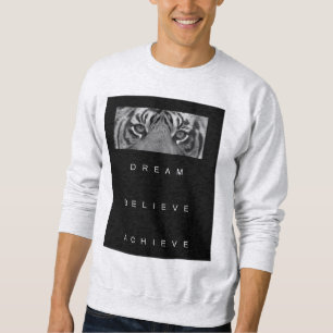 Sweatshirt Citation de succès rêve croire Atteindre les homme