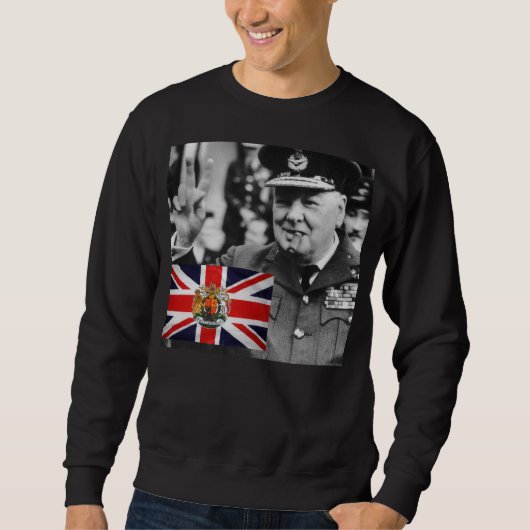 SWEATSHIRT CITATION DE WINSTON CHURCHILL (Devant)