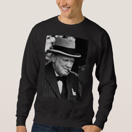 SWEATSHIRT CITATION DE WINSTON CHURCHILL (Devant)