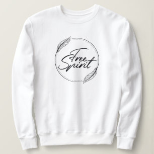 Sweatshirt Citation de yoga libre Spirit avec plumes