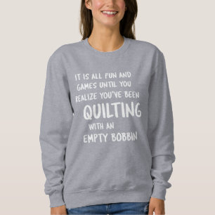 Sweatshirt Citation drôle de problèmes de patchwork pour les