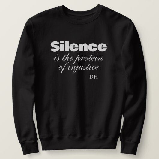 Sweatshirt citation d'un manifestant (Design devant)