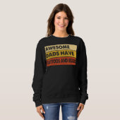 Sweatshirt Citation Fête des pères Hommes Des papas géniaux o (Devant entier)