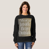Sweatshirt citation hiver cosy (Devant entier)