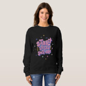 Sweatshirt Citation Lettre Bulle Colorée (Devant entier)