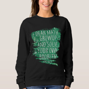 Sweatshirt Citation Math Pour Filles Garçons Ados Hommes Femm
