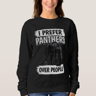 Sweatshirt Citation Panther Wildcat Je Préfère Panthers sur l