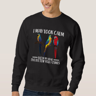 Sweatshirt citation sarcastique d'oiseau perroquet