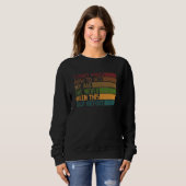 Sweatshirt Citation sarcastique Je ne sais pas comment me com (Devant entier)