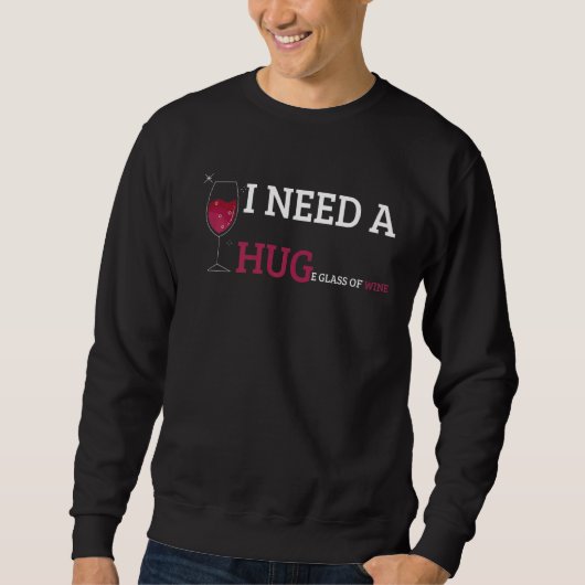 Sweatshirt Citation Sarcastique Pour Vin Verre Cool De Vin Ro (Devant)