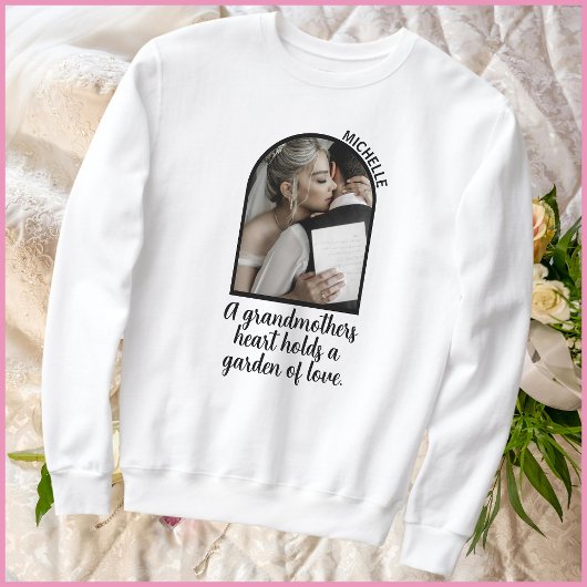 Sweatshirt Citation significative 1 Photo Grand-enfants Nom G