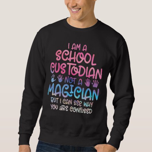 Sweatshirt Citations d'appréciation du gardien de l'école (Devant)