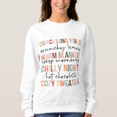 Sweatshirt Citations d'automne (Devant)