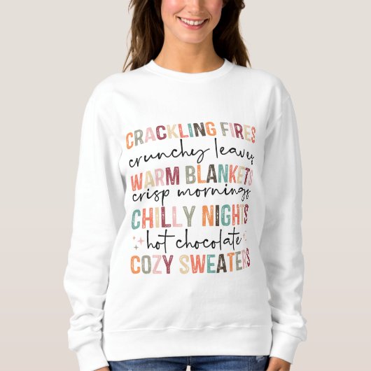Sweatshirt Citations d'automne (Devant)