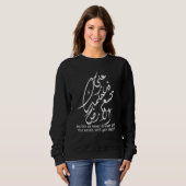 Sweatshirt Citations de calligraphie arabe Mahmoud Darwish (Devant entier)