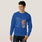 Sweatshirt Citations de Chien Yorkie (Devant entier)