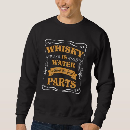 Sweatshirt Citations de consommation de whisky Cool pour homm (Devant)