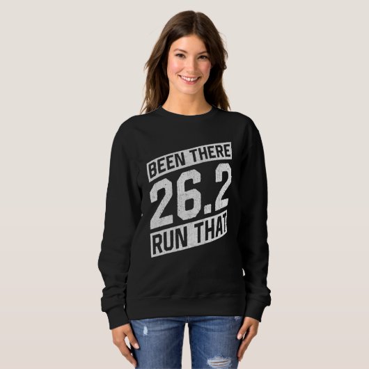 Sweatshirt Citations de course Marathon Runner (Devant entier)