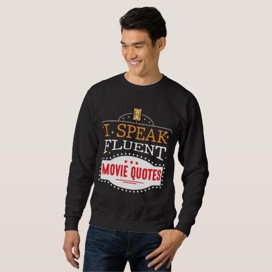 Sweatshirt Citations De Films Fluent Cinéma Nuits (Devant entier)