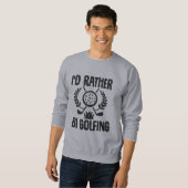 Sweatshirt Citations de golf amusantes (Devant entier)