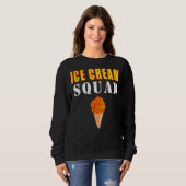 Sweatshirt Citations de l'équipe de crème glacée (Devant entier)
