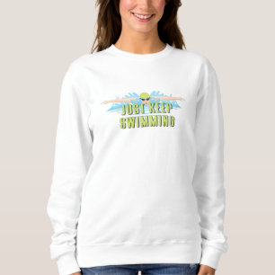 Sweatshirt Citations de nageur : Continuez à nager amoureux