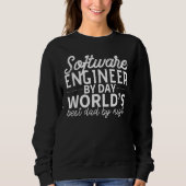 Sweatshirt Citations de papa ingénieur logiciel (Devant)
