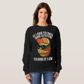 Sweatshirt Citations de Pluto Si Je Devais Noter Notre Systèm (Devant entier)