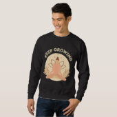 Sweatshirt Citations de yoga (Devant entier)
