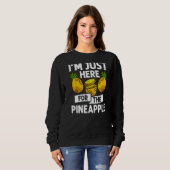 Sweatshirt Citations hawaïennes de jus Plante de fruits d'ana (Devant entier)