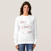 Sweatshirt Citations motivationnelles Citations inspirantes (Devant entier)