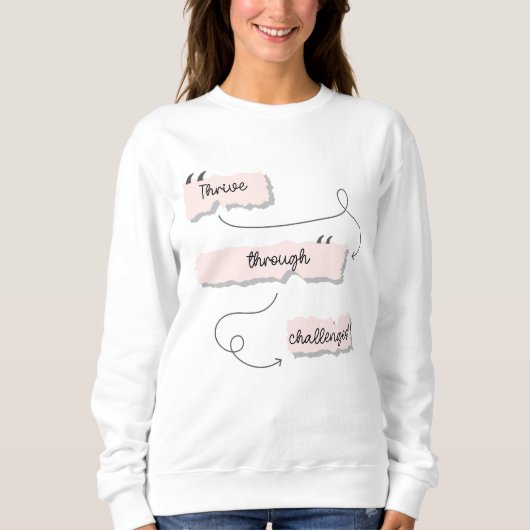 Sweatshirt Citations motivationnelles Citations inspirantes (Devant)