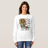 Sweatshirt Cite inspiration mot art (Devant entier)