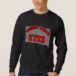 Sweatshirt Citoyen américain fier de la carte terrestre d'Amé