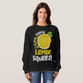 Sweatshirt Citron doux Squeezy Citrus Fruit Lemon (Devant entier)