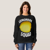 Sweatshirt Citronade Squad Été Fruit Tropical Jaune (Devant entier)