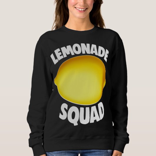 Sweatshirt Citronade Squad Été Fruit Tropical Jaune (Devant)
