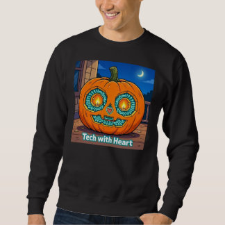 Sweatshirt Citrouille à circuit lumineux - Sweat-shirt pour h