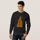 Sweatshirt Citrouille Arbre Patch Jackolantern Automne Hallow (Devant entier)