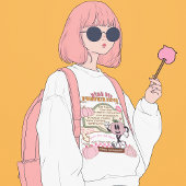 Sweatshirt Citrouille Citrouille de patchs - Citrouille rose