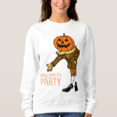 Sweatshirt Citrouille de la fête d'Halloween Guy Clip Art, Ha (Devant)