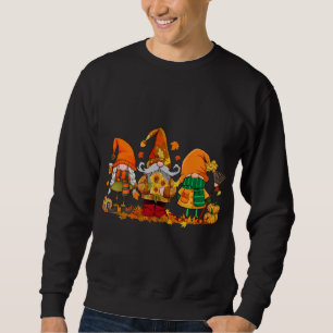 Sweatshirt Citrouille Gnomes mignons Automne Saison Automne H